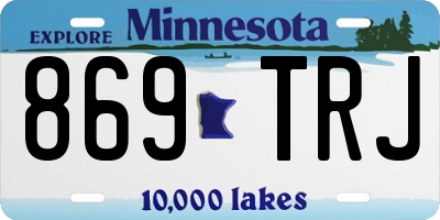 MN license plate 869TRJ