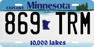 MN license plate 869TRM