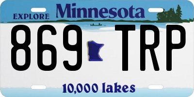MN license plate 869TRP