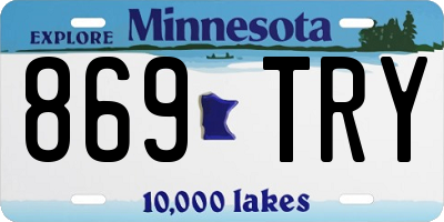 MN license plate 869TRY