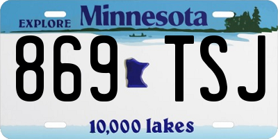 MN license plate 869TSJ
