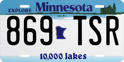 MN license plate 869TSR