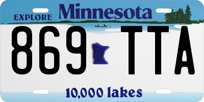 MN license plate 869TTA