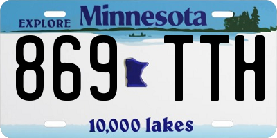 MN license plate 869TTH