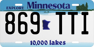 MN license plate 869TTI