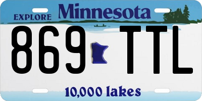 MN license plate 869TTL