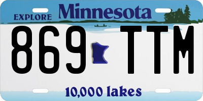 MN license plate 869TTM