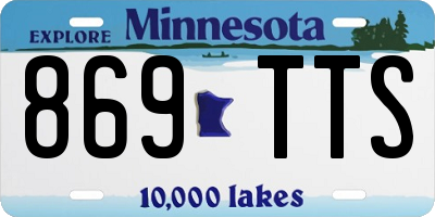 MN license plate 869TTS