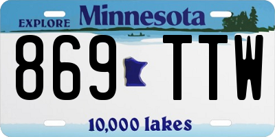 MN license plate 869TTW