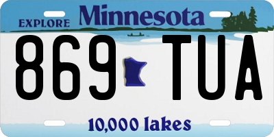MN license plate 869TUA