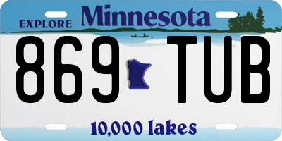 MN license plate 869TUB