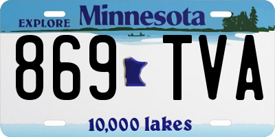 MN license plate 869TVA