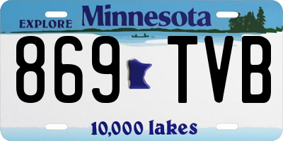 MN license plate 869TVB