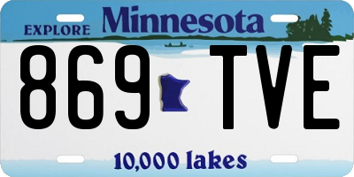 MN license plate 869TVE
