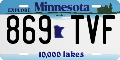 MN license plate 869TVF