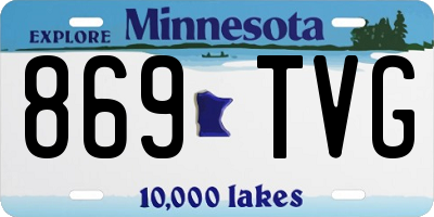 MN license plate 869TVG