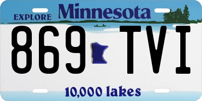 MN license plate 869TVI