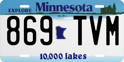 MN license plate 869TVM