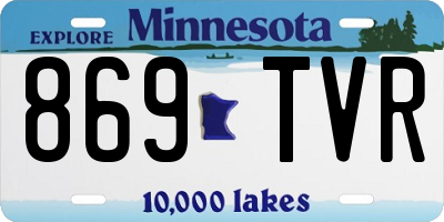MN license plate 869TVR