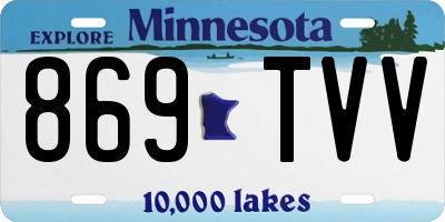 MN license plate 869TVV