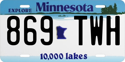 MN license plate 869TWH