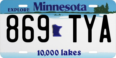 MN license plate 869TYA