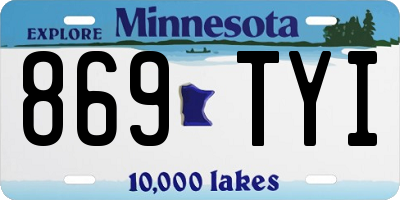 MN license plate 869TYI