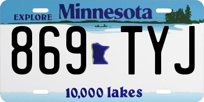 MN license plate 869TYJ