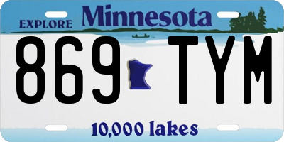 MN license plate 869TYM
