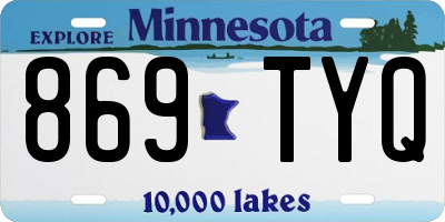 MN license plate 869TYQ