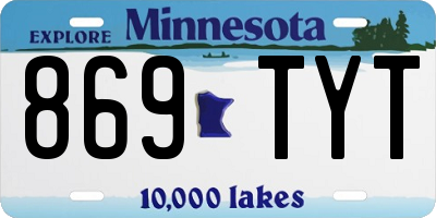 MN license plate 869TYT