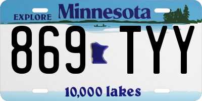 MN license plate 869TYY