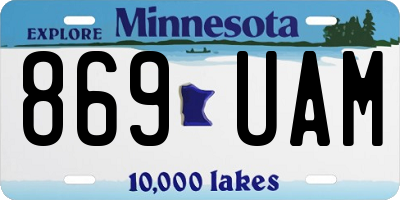MN license plate 869UAM