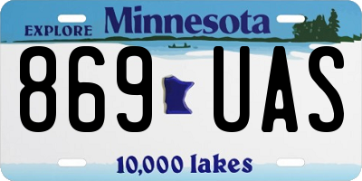 MN license plate 869UAS