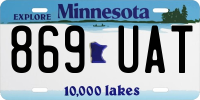MN license plate 869UAT