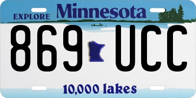 MN license plate 869UCC