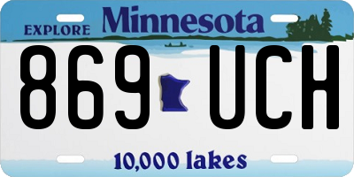 MN license plate 869UCH