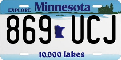 MN license plate 869UCJ