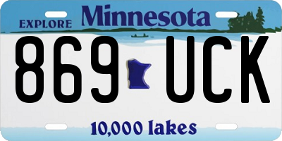 MN license plate 869UCK