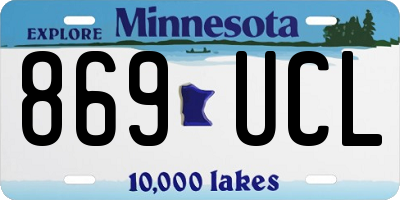 MN license plate 869UCL