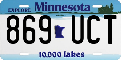 MN license plate 869UCT