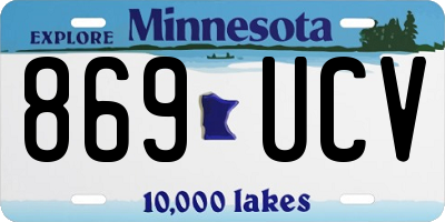 MN license plate 869UCV
