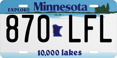 MN license plate 870LFL
