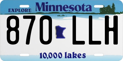 MN license plate 870LLH