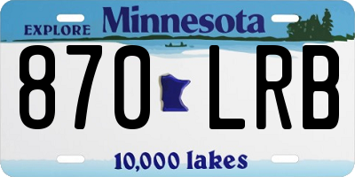 MN license plate 870LRB