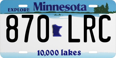 MN license plate 870LRC