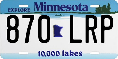 MN license plate 870LRP