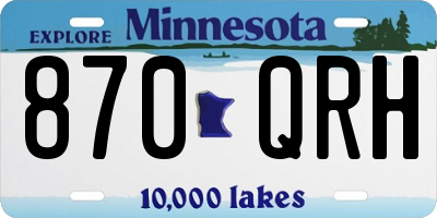 MN license plate 870QRH