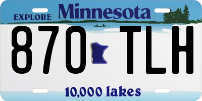 MN license plate 870TLH