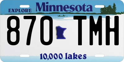 MN license plate 870TMH